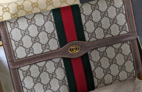 OLD GUCCI オールドグッチ　シェリーライン GGプラス クラッチバッグが入荷しました!!