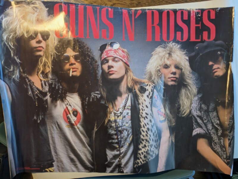 ガンズ・アンド・ローゼズのヴィンテージポスター入荷しました!